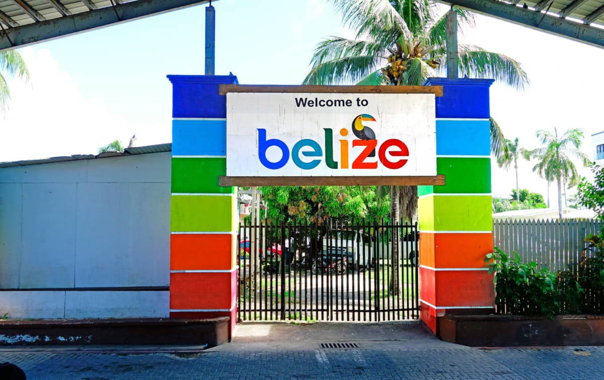 Welcome to Belize Sign