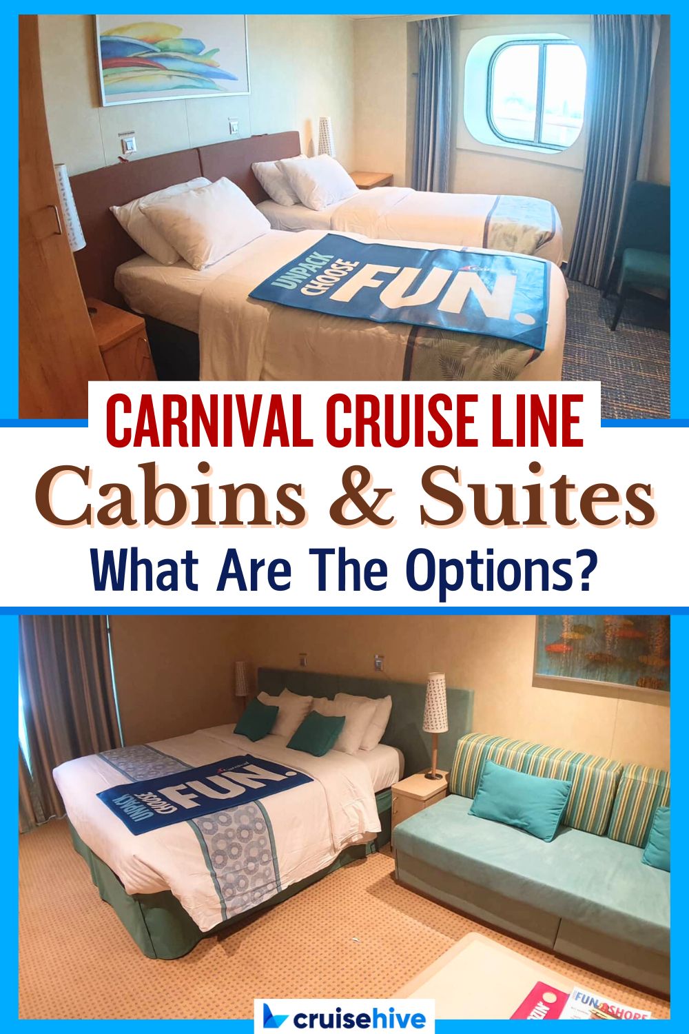 Carnival Cruise Line Cabins and Suites