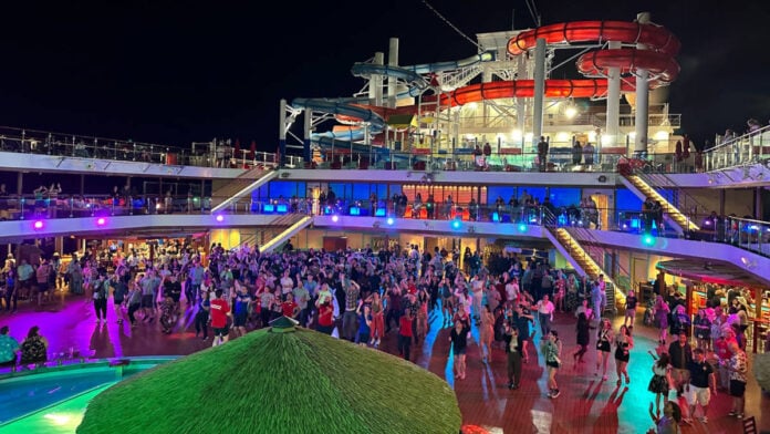 Carnival Ship Deck for Spring Break Cruise