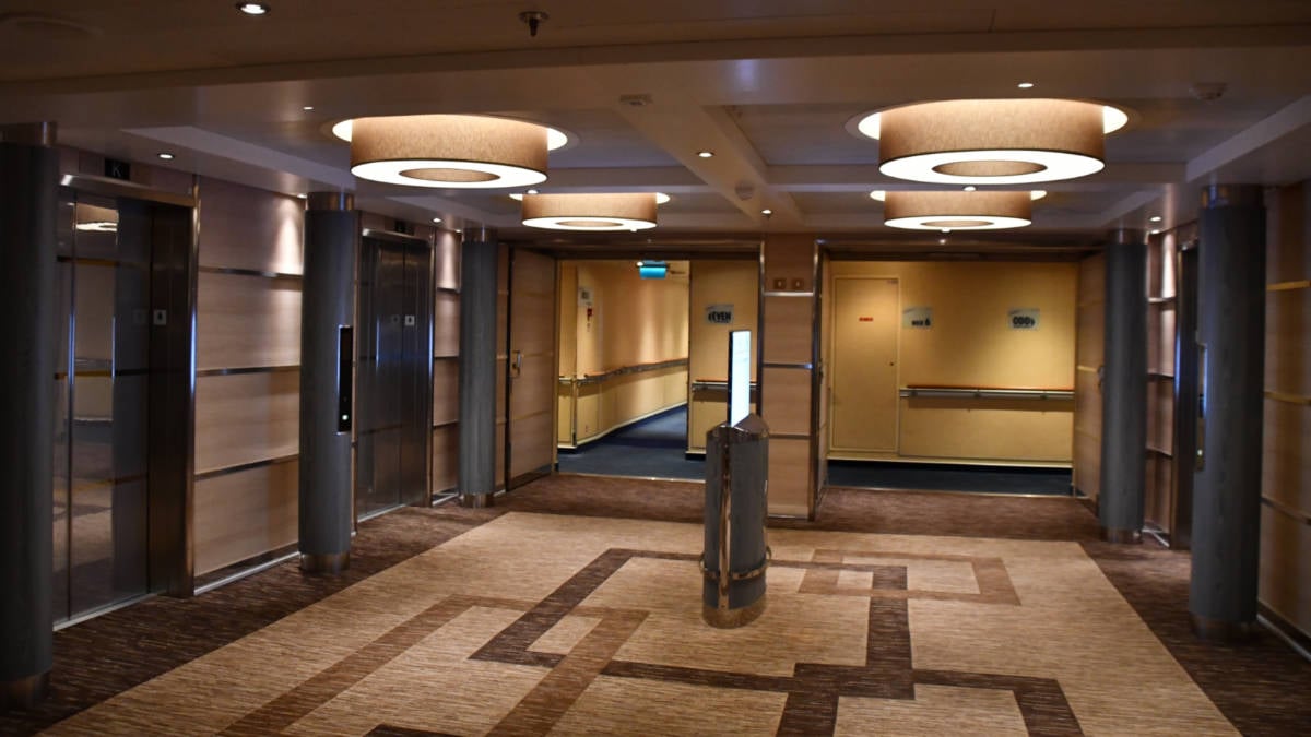 Elevators on Carnival Cruise Ship