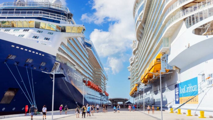 Cruise Ships Docked in the Bahamas