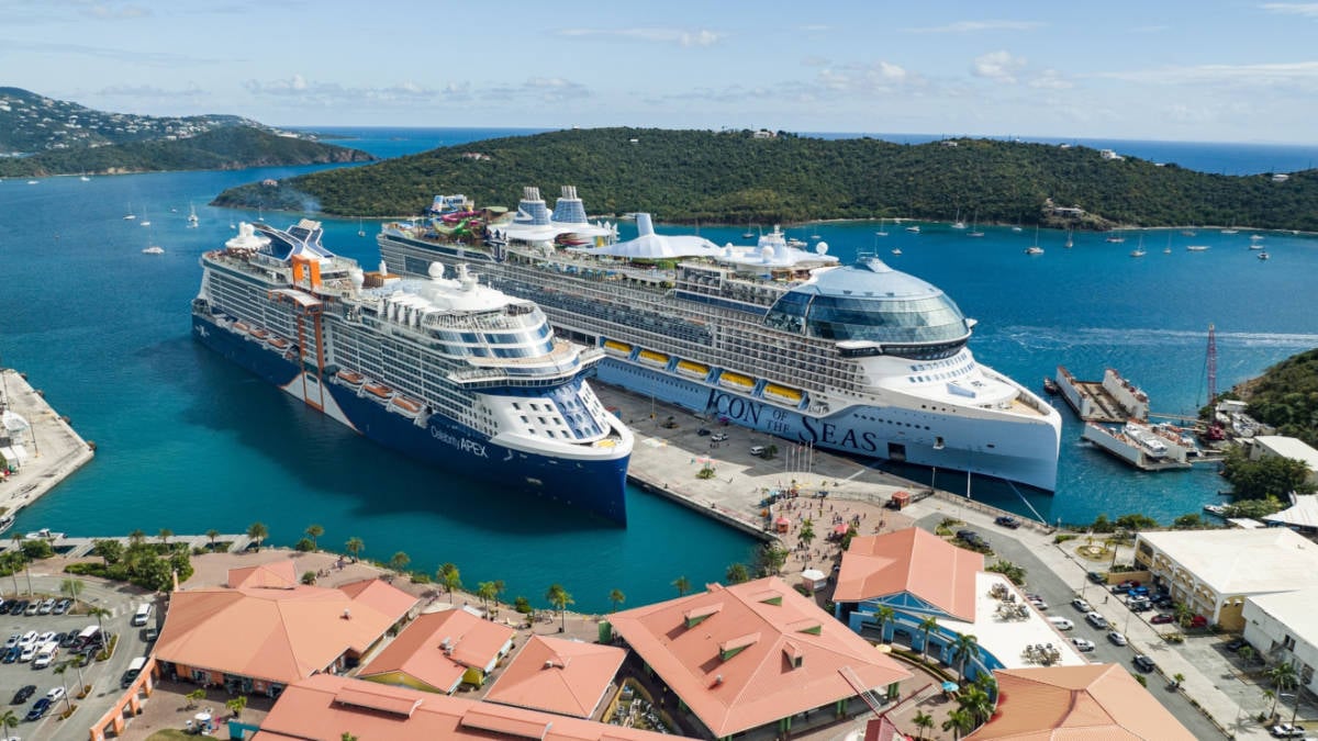 Icon of the Seas Docked in US Virgin Islands