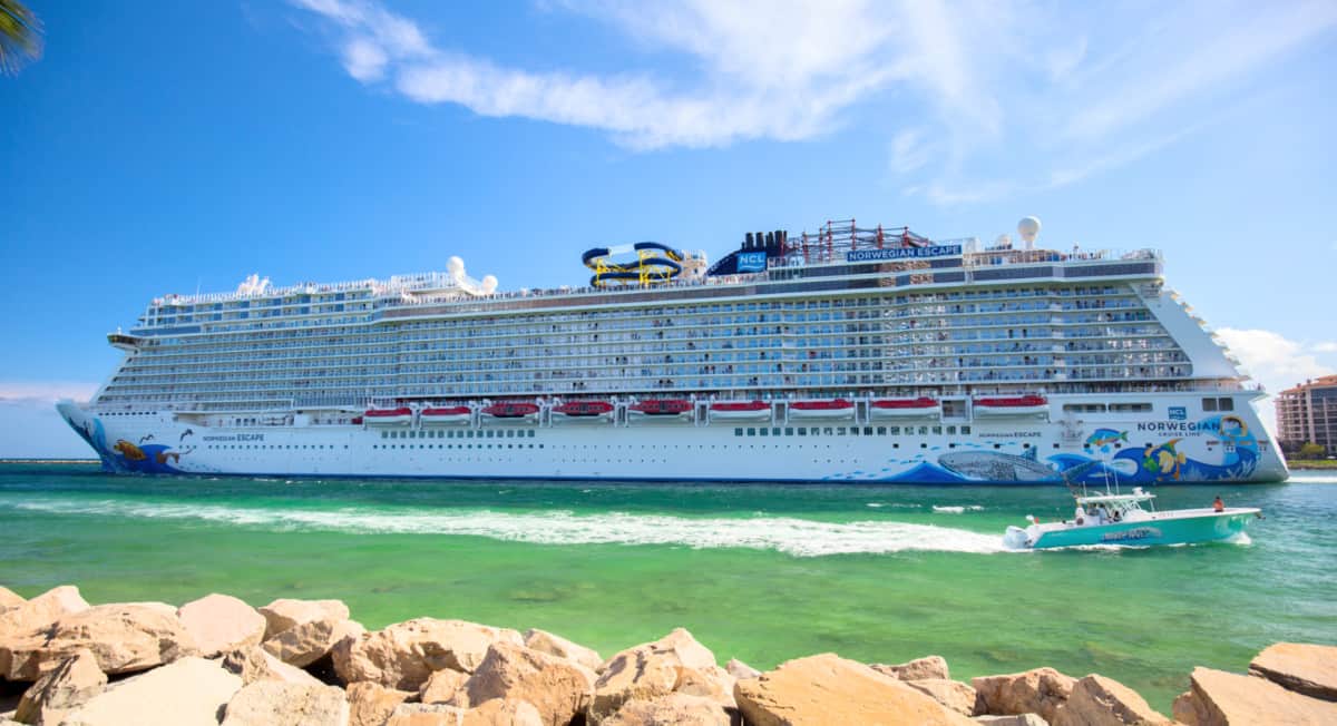 Norwegian Escape Departing Florida