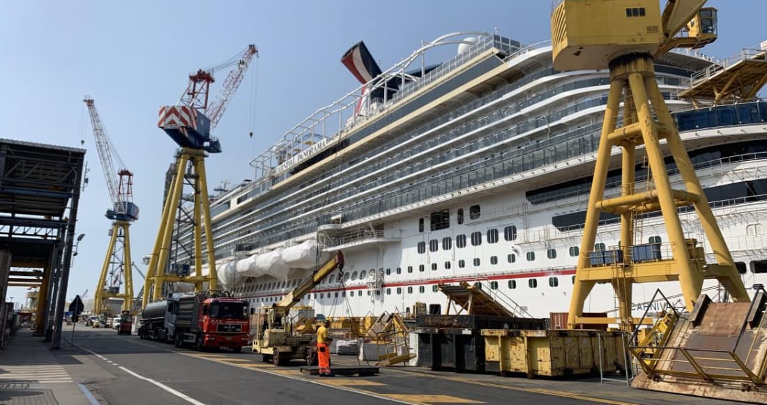 Carnival Panorama at the Shipyard